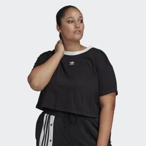 🌸3 for 25$🌸 Adidas Black Boxy Crop Tee Short Sleeve
